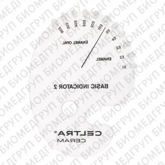 Celtra Ceram, Шкала цветов Shade indicator Basic indicator 2, 1шт. DeguDent