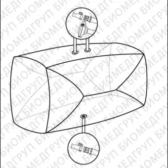 Мешки для сбора, хранения и транспортировки культуральной жидкости 3D Productainer BPCs, 100 литров, материал ASI 26/77, 3 порта, Thermo FS, SS00173I