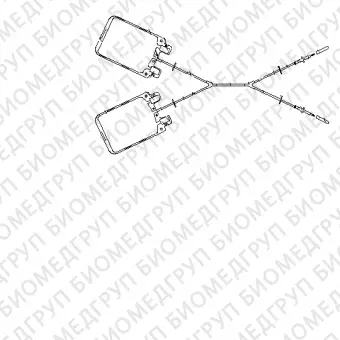 Контейнер полимерй для крови и ее компонентов стер. однократ. применения: КПК25002 двухкамерный 500 мл с двумя иглами полимерными одноканальными