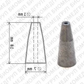 ТС 1.0  сопло твердосплавное, диаметр 1.0 мм