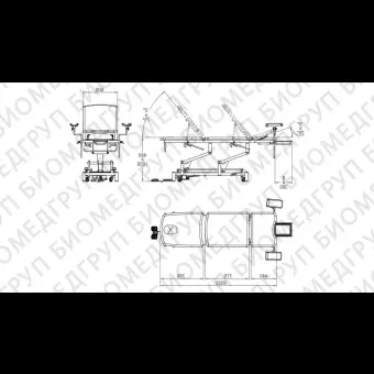 Гинекологический диагностический стол 10.DV.1676