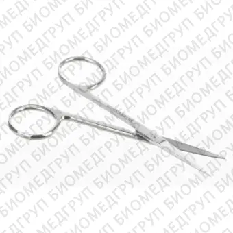 Ножницы для микроскопии прямые, длина лезвия 25 мм, общая длина 100 мм, нерж. сталь, Bochem, 4070