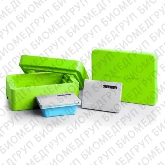 Контейнер для аккумулятора холода, CoolBox 2XT, без штатива, зеленый, Corning BioCision, 432026