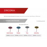 Полир на держателе ZIRCONIA для финишной обработки керамики 1шт. Reddish Stone (CZDPWG 26 мм x 2 мм Линза Серый)