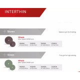 Полир INTERTHIN универсальный для обработки золота, акрила и керамики, 1шт. Reddish Stone (R40N3N 22 мм х 0,25 мм Зеленый Колесо)